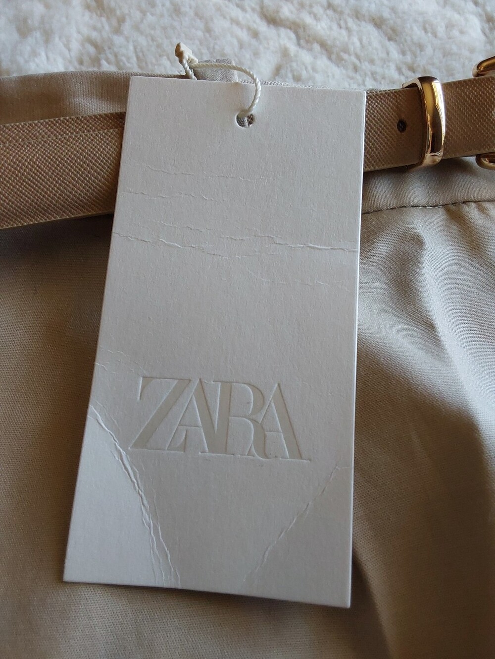 🌺 NWT Zara High-Waist Tailored Dress Shorts with Belt - Picture 8 of 9